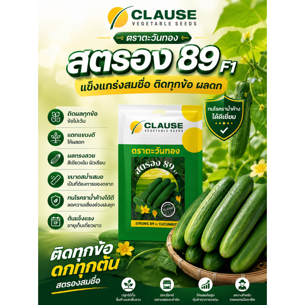 Clause(โคลส) HMC แตงร้าน สตรอง89 100กรัม ตราตะวันทอง