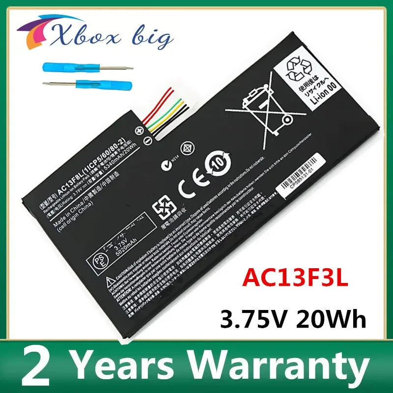 ใหม่ AC13F8L AC13F3L แบตเตอรี่แล็ปท็อปสําหรับ ACER Iconia Tab W4 A1-810 A1-811 A1-A810 W4-820 W4-820