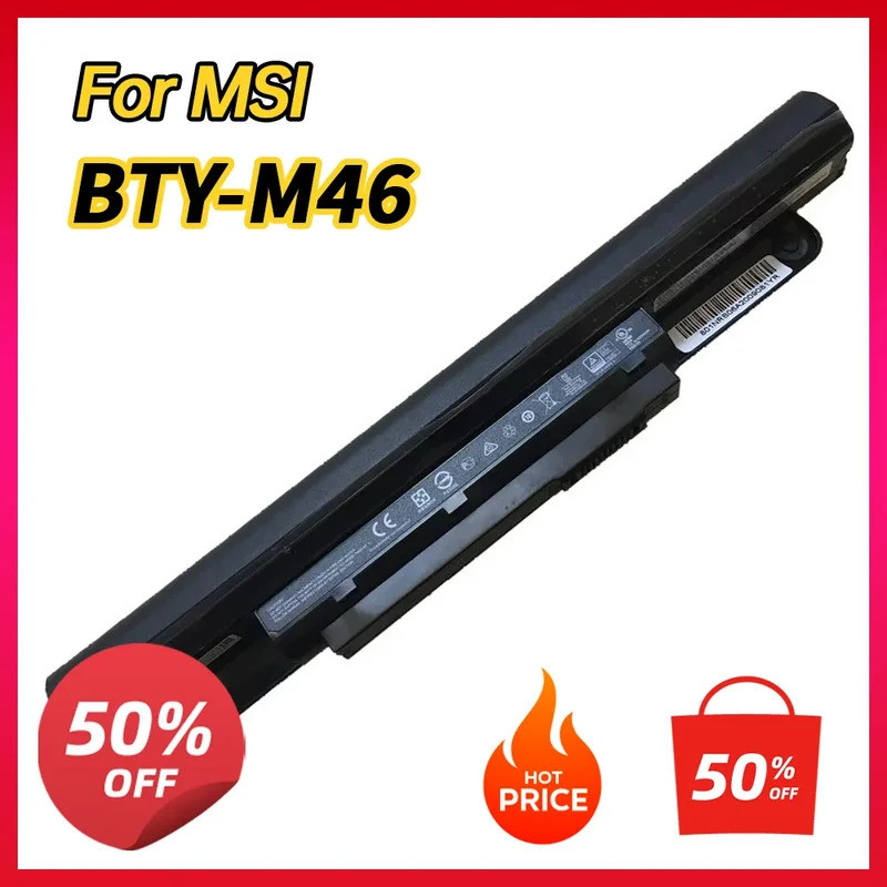 BTY-M46 แบตเตอรี่แล็ปท็อปสําหรับ MSI GE40 20C 20PC 2OC MS-1492 X460DX 216US X-slim T46A/H K46 T45 Z4