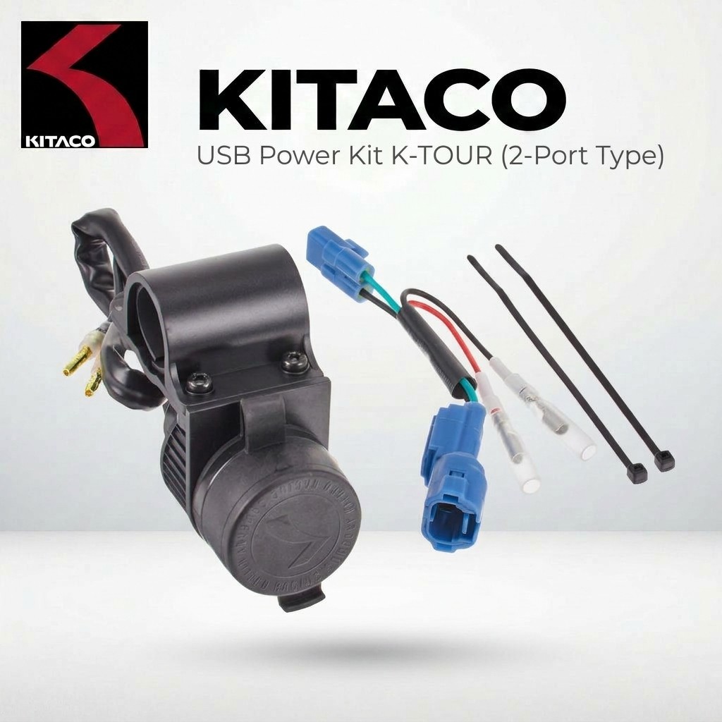 ชุดจ่ายไฟ USB KITACO K-TOUR (2 พอร์ต) สำหรับ Honda CT125 (JA55/JA65) 80-757-14700 | KITACO K-TOUR US
