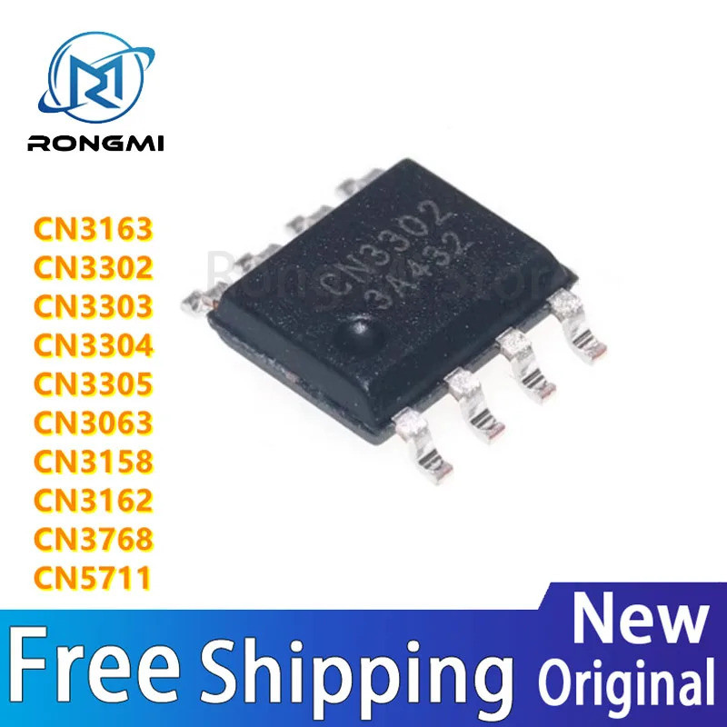 5PCS CN3302 CN3303 CN3304 CN3305 CN3063 CN3158 CN3162 CN3163 CN3768 CN5711 SOP8 ชิปic