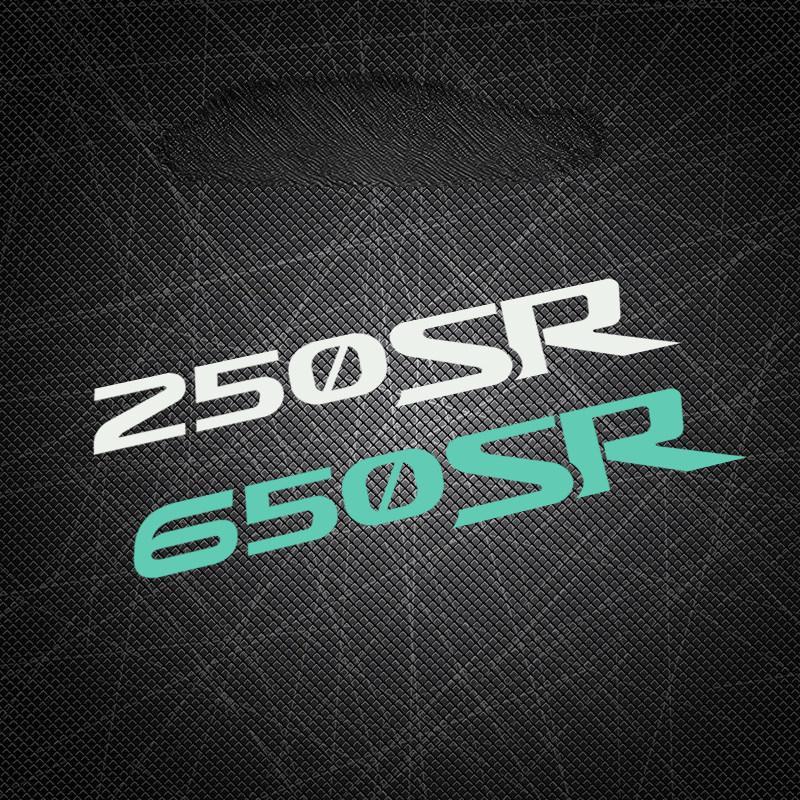 250SR letter stickers, 450SR, 650SR motorcycle fuel tank decoration stickers