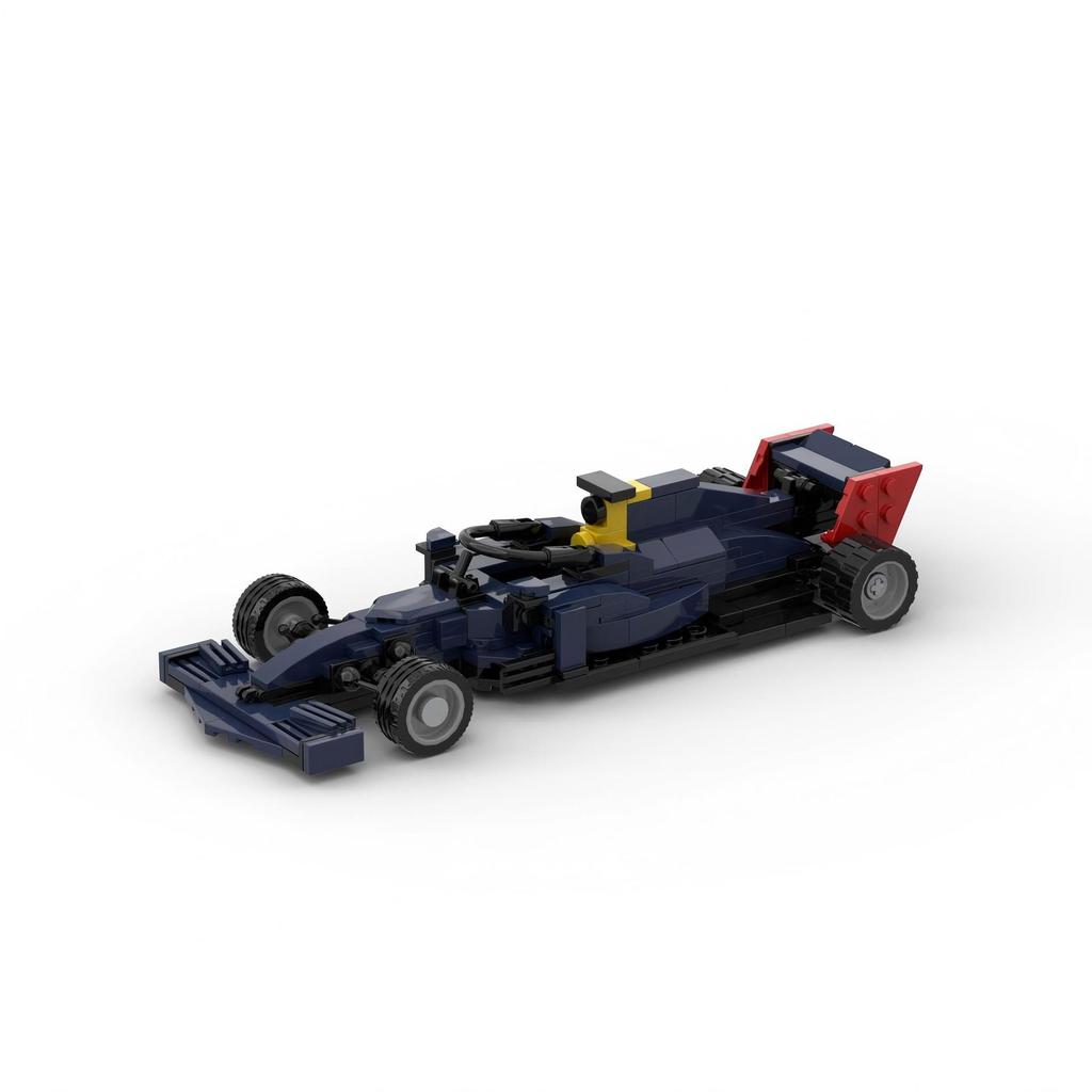 เข้ากันได้กับ Lego Creative Racing MOC-60442 สูตร F1 Red Bull RB16 อนุภาคขนาดเล็กอาคารบล็อกตกแต่งรุ่