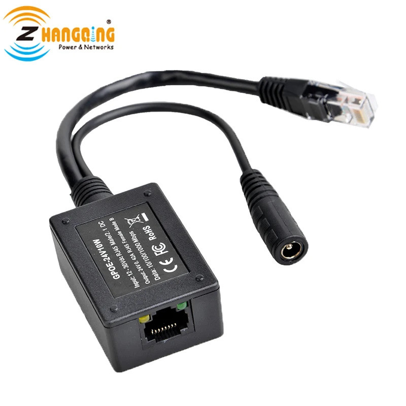 Gigabit 12V ถึง 24V PoE Converter Input12-30V เอาต์พุต 24V Passive PoE ตั้งค่าหัวฉีดสําหรับ MikroTIk