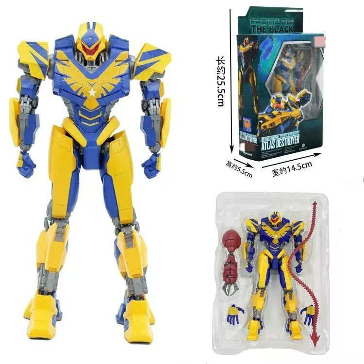 Pacific Rim Black Restricted Zone Atlas Destroyer Mecha Transformed ของเล่นเด็กรูป