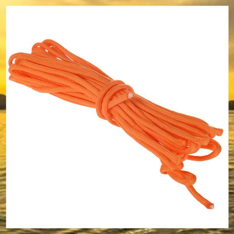 (PTL)Paracord 550 เชือกร่มชูชีพ 7 Core Strand สําหรับปีนเขาแคมป์ปิ้งเชือกหัวเข็มขัดสีส้ม 25FT