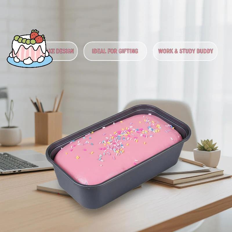 [Sep-t] เค้กกล่อง Squishy ของเล่นช้า Rising Soft Squeeze Fidget ของเล่นความเครียดบรรเทาสําหรับโต๊ะทํางานตกแต่งของขวัญ