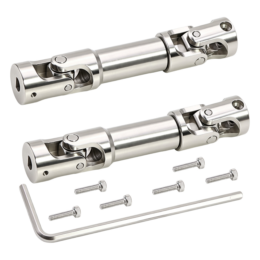 2 ชิ้นโลหะสแตนเลสไดรฟ์เพลา Driveshaft สําหรับ MJX 1/18 HYPER GO H18P RC Crawler อะไหล่อัพเกรด