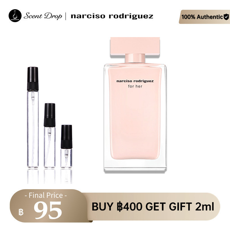 💯💯น้ําหอมแท้ 100%💯Narciso Rodriguez for Her Eau de Parfum EDP  2ml/5ml/10ml ✨น้ำหอมตัวอย่างแท้ ติดทนนาน