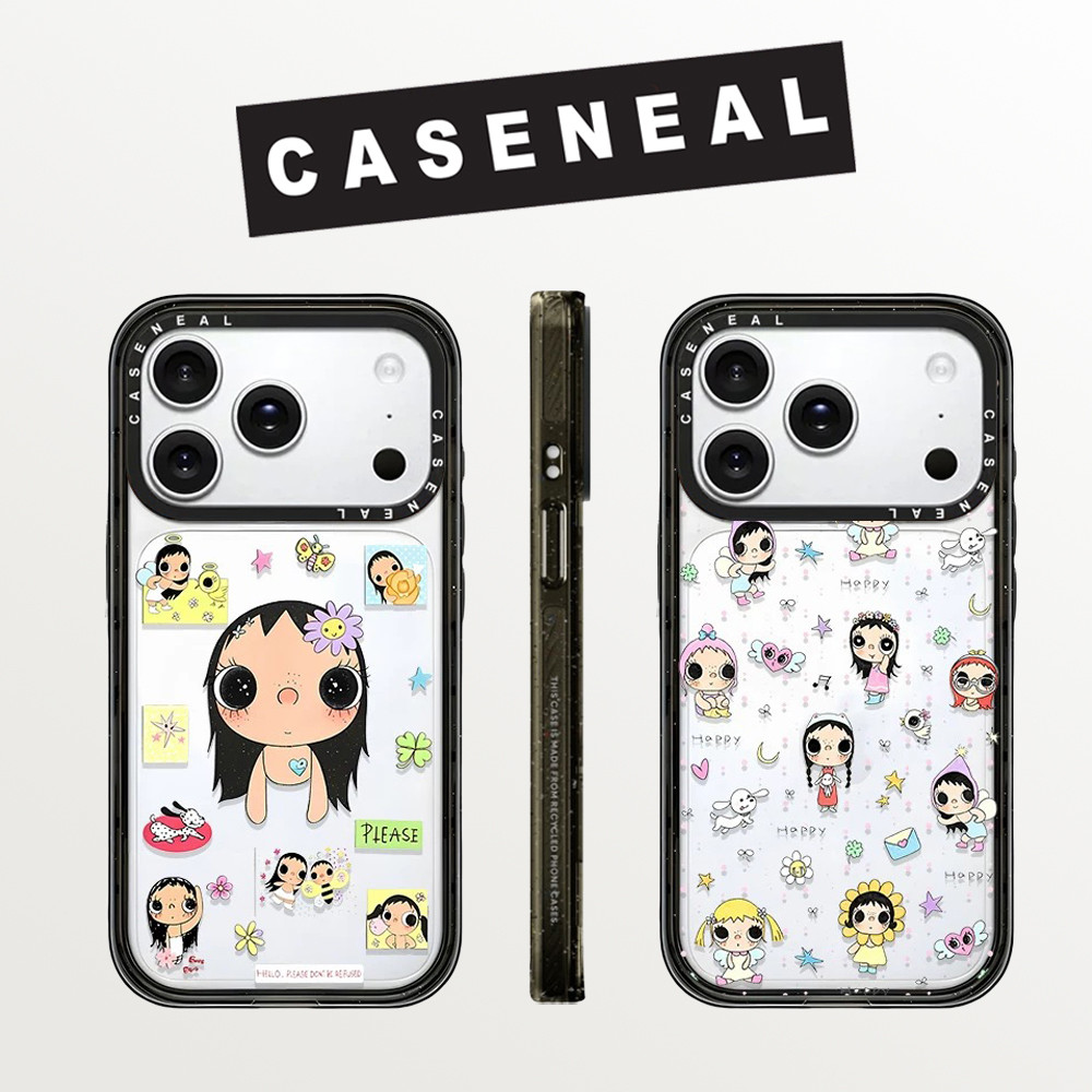 Drop proof โปร่งใส CASENEAL เคสโทรศัพท์ใสสําหรับ iPhone 17ProMax 17pro 17 16promax 16 15promax 14promax 13promax สาวน่ารัก yuy เคสแข็งอะคริลิค iPhone 13 กรณีคุณภาพสูง