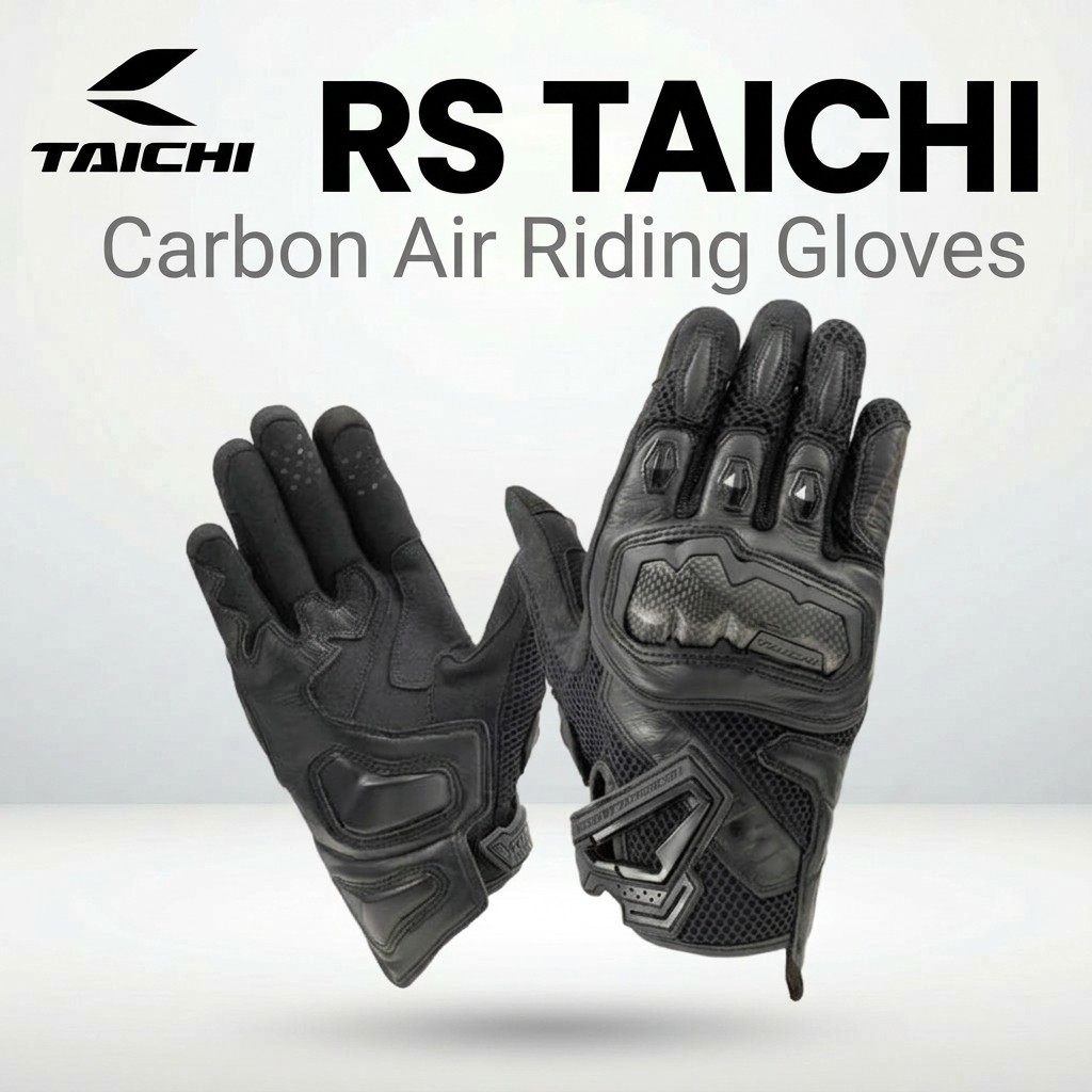 ถุงมือขี่มอเตอร์ไซค์ RS Taichi WRX PRO คาร์บอน ตาข่าย | RS Taichi WRX PRO Carbon Air Riding Gloves