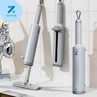 Zolele DM01 Mini mop ไม้ถูพื้น แบบบีบ ขนาดเล็ก พกพาง่าย สําหรับทําความสะอาดกระจก หน้าต่าง โต๊ะ ห้องครัว ห้องน้ํา
