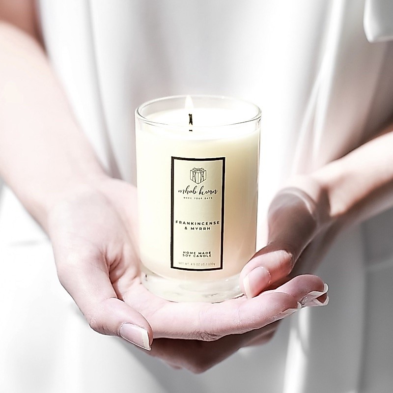 MHOB KWAN Small Size Soy Candle 130g / เทียนหอมไขถั่วเหลือง ขนาด 130g - 1 ไส้เทียน