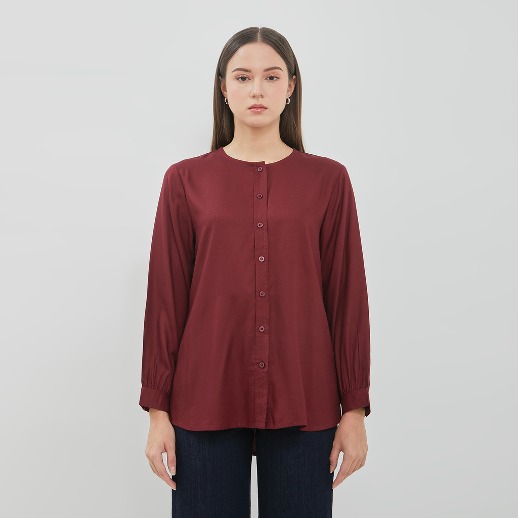 DUST Blouse Vyara Maroon Comfease (D.116540)
