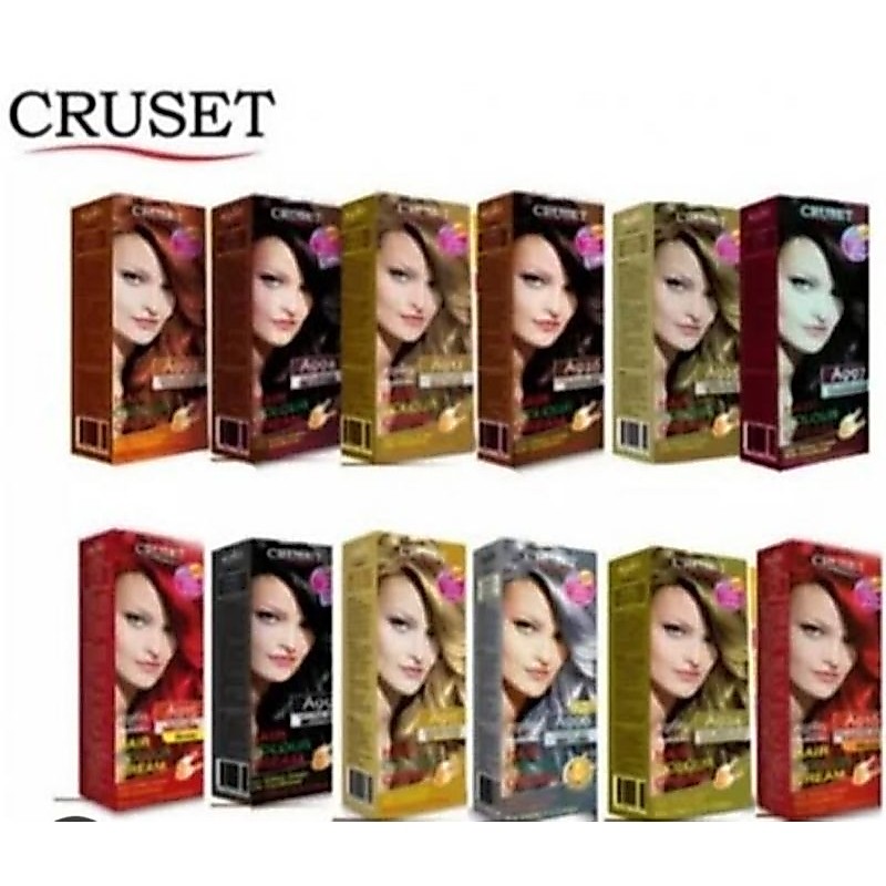 ครีมย้อมสีผม ครูเซ็ท ขนาด 60 มล. 🤩ราคาต่อ 1 ชิ้น ลดล้างสต๊อก🤩