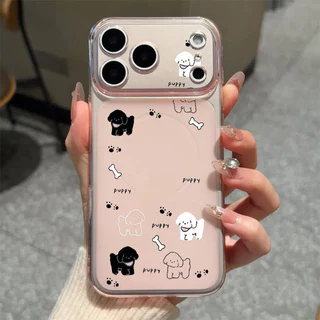 สุนัขน่ารัก For iPhone เคสไอโฟน 11 12 เปลือกที่เรียบง่าย 13 14 15 16 17 PLUS B4PRO MAX X XS MAX XR 7/8PLUS