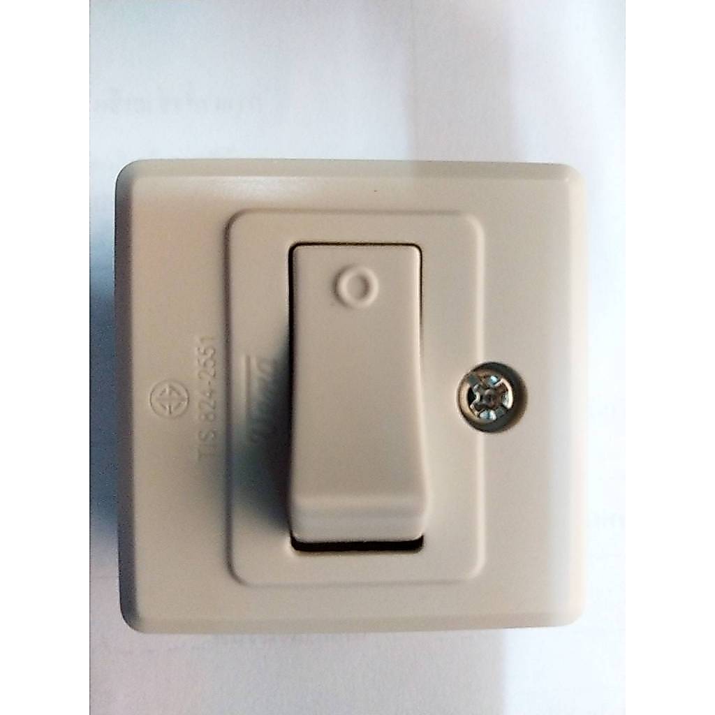 VENA สวิทช์ลอยสี่เหลี่ยม  สวิทซ์ไฟฟ้า 1ขั้ว 16A 250V มอก.(TIS.824-2551) VENA รุ่น SS 1621 12ตัว/1คำสั่ง