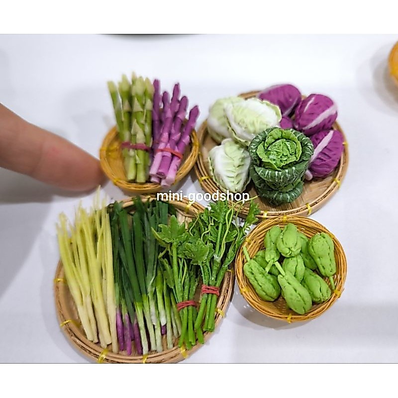 #ผักจิ๋ว#โมเดลกุ้ยช่ายจิ๋ว#หน่อไม้ฝรั่งจิ๋วงานปั้นดินไทยราคาต่อชิ้น
