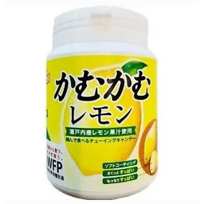 พร้อมส่ง❗️ Kamu Kamu Lemon ลูกอมนิ่มสอดไส้เลม่อน🍋 แบบกระปุก 120g จุใจ