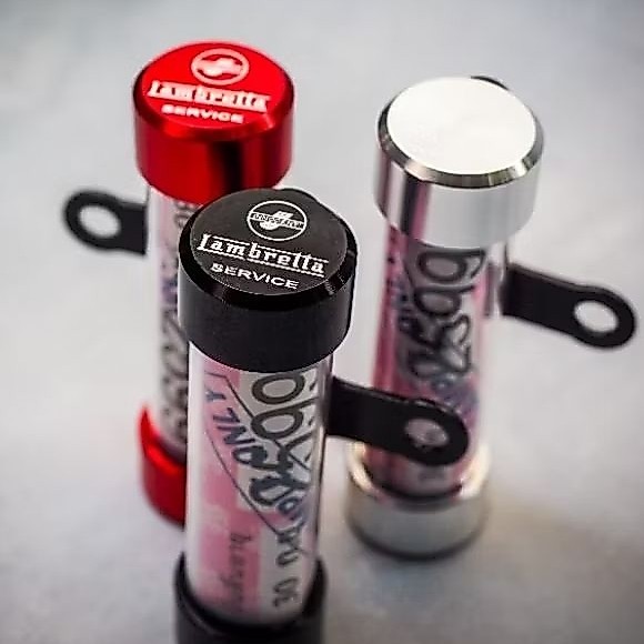ใหม่พรีเมี่ยม!! แคปซูน พรบ Lambrertta ผลิตจากอลูมิเนียมงาน CNC คุณภาพ ลาย2ด้าน หล่อไม่เหมือนใคร เท่ลงตัวสีสวย : Pocenti