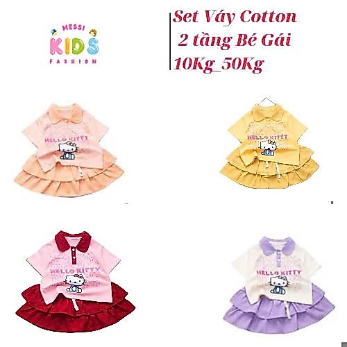 SUPER BEAUTIFUL ชุดกระโปรงคอเต่า 2 ชั้นสําหรับเด็กผู้หญิง 10Kg - 50Kg IIn HELLO KITTY กระโปรงพร้อมชิ