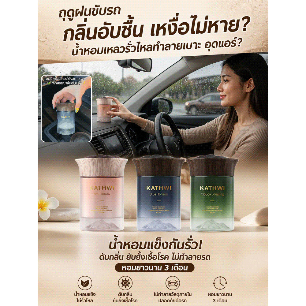 1แถม1 เครื่องในรถแบบโซลิดระดับไฮเอนด์ น้ำหอมในรถยนต์ น้ําหอมปรับอากาศ รถระงับกลิ่นกาย กลิ่นหอมห้อง เครื่องฟอกอากาศในรถยนต์ กลิ่นหอมติดทนนานและน่ารื่นรมย์, น้ําหอมติดรถยนต์สุดหรูล่าสุด