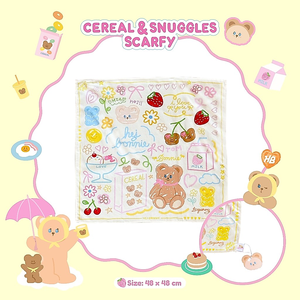 Cereal & Snuggles Scarfy l Hej Bonnie Official
