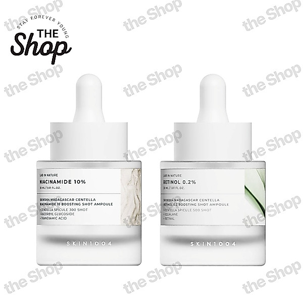 [SKIN1004] Madagascar Centella Boosting Shot Ampoule 30ml (Niacinamide 10 / Retinol 0.2 Option)