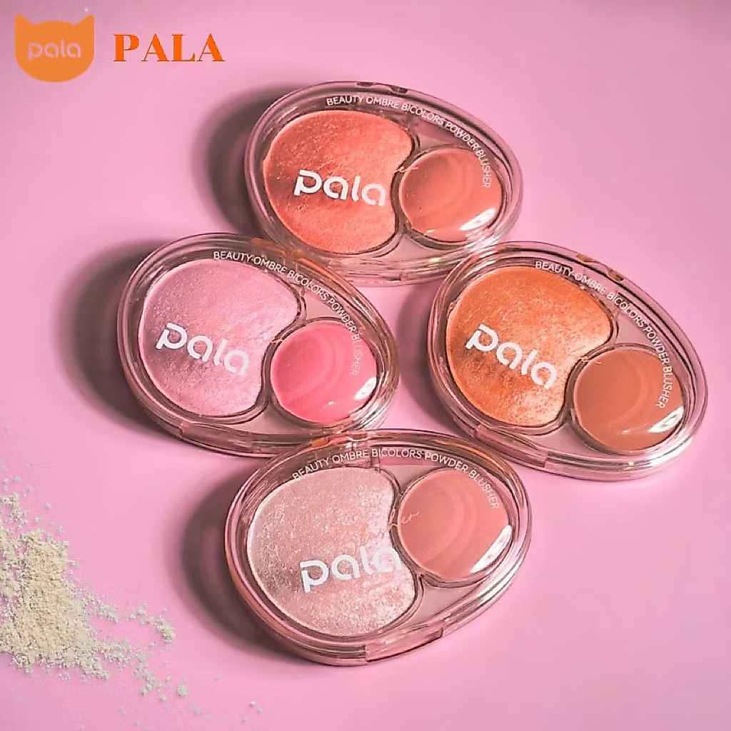 PALA พาราบลัชออน(ทาตา ทาแก้ม) Beauty Ombre Bicolors Powder Blusher ปัดแก้ม แบรนด์ไทย มีอ.ย.ไทย