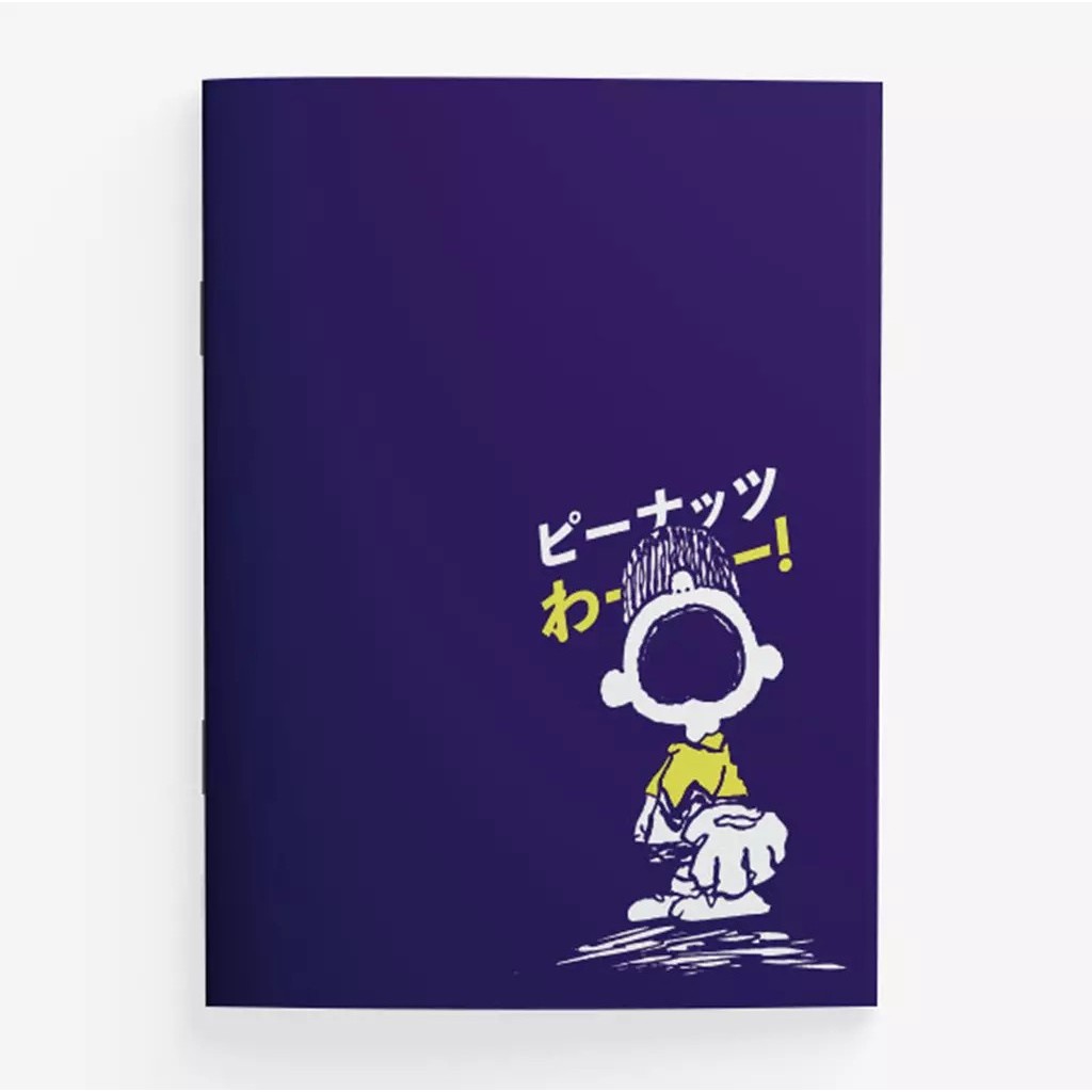 (STEM) PN1-สมุดปกอ่อนมุงหลังคา A5 : PEANUTS-1F A5 NoteBook (PN1F-NB-A5-NBL) W14.8xH21 cm. Ruled-70g3