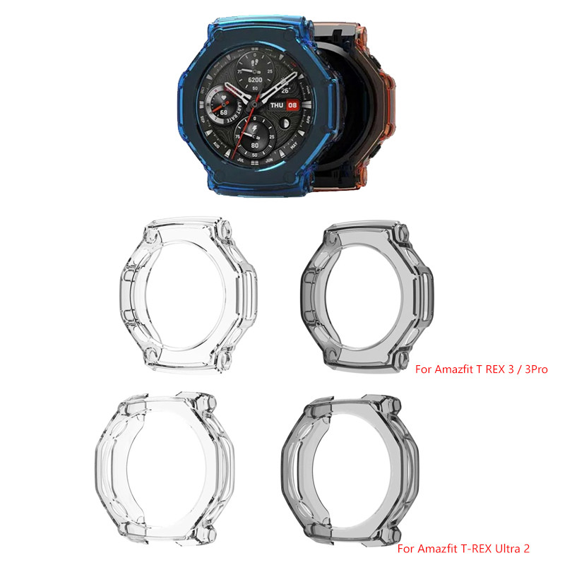 สําหรับ Huami Amazfit T-REX Ultra 2 T-Rex 3 3pro TPU เกราะป้องกันกันชน Protector อุปกรณ์เสริม