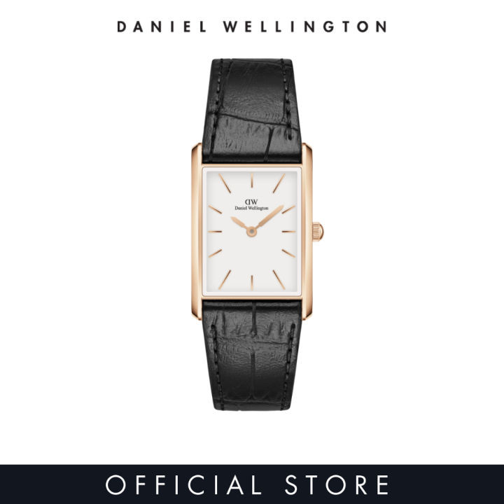 (Pre-Order) Daniel Wellington Bound 32x22mm Black Crocodile สีโรสโกลล์