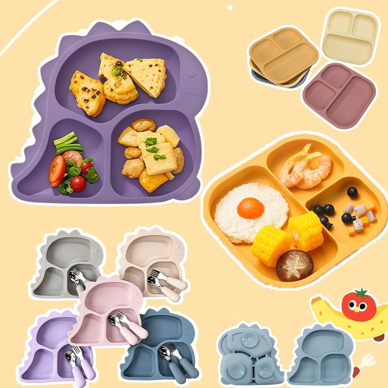 จานข้าวเด็ก จานเด็ก จานหลุมเด็ก ชามข้าวเด็ก ปลอดภัย BPA Free ไร้สารอันตราย ทนความร้อน