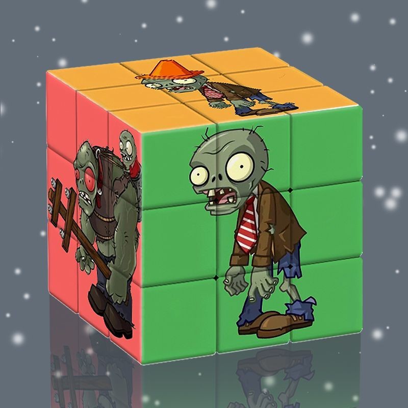 พืชเทียบกับ Zombies Third-Order Creative Rubiks Cube สนุกปริศนานักเรียนการ์ตูนเด็กการศึกษาของเล่นของ