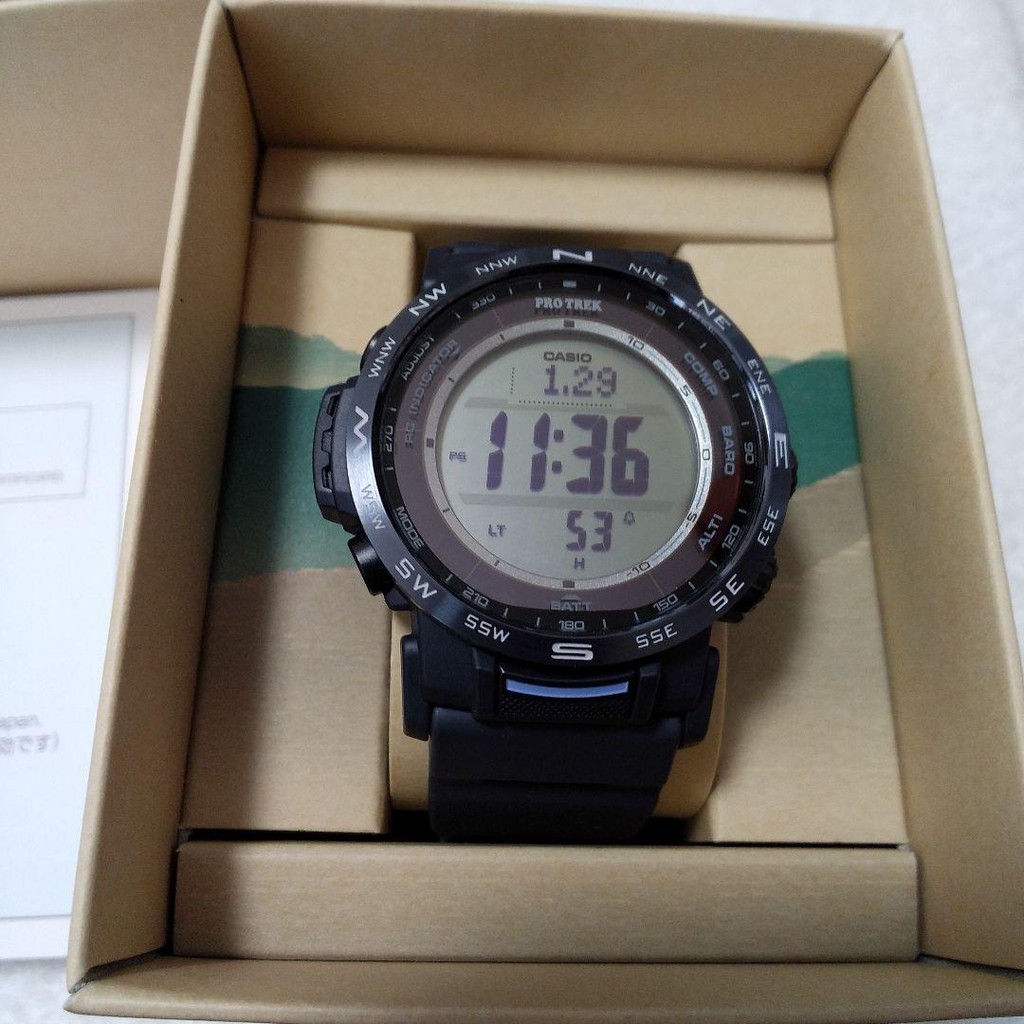 Casio  Pro Trek Radio Solar  Plastic  PRW-35Y-2JF  Navy