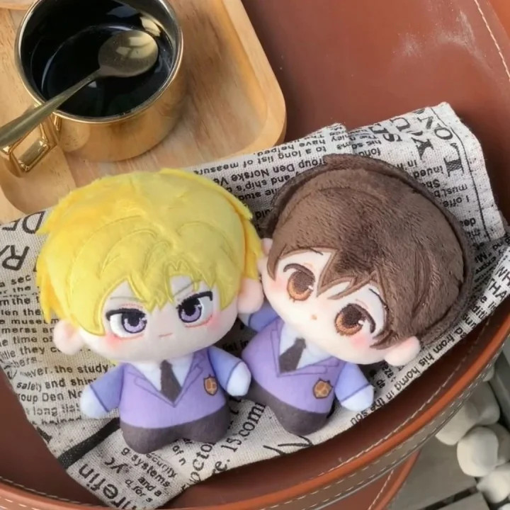 10 ซม.อะนิเมะ Ouran High School Host Club ตุ๊กตา, น่ารัก Fujioka Haruhi Mitsukuni Haninoduka น่ารักพิมพ์ Dango Body ปลาดาว Plush ตุ๊กตาจี้ของเล่นคอสเพลย์ Mascot ของขวัญ