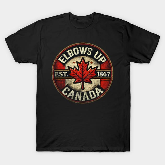 เสื้อยืด Vintage Elbows up - EST. 1867 T-Shirt แท้ Cotton 100% เซ็กซี่ น่ารัก S-5XL สีขาว