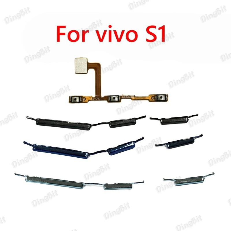สําหรับ Vivo S1 ปุ่มปรับระดับเสียงสวิตช์ปิดปุ่มปรับระดับเสียง Flex ปุ่มปรับระดับเสียง