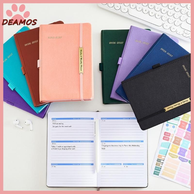 DE 2026-2027 Planner Journaling Notebook รายสัปดาห์รายเดือน Planner Schedule Notebook