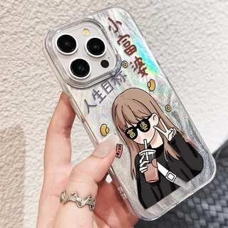 เคส สำหรับ OPPO Reno 16F 16 15F 14F 13F 12F 11F 15 14 12 13 11 F 10 Pro max Plus 8T 7Z 8Z 8 7 Pro หรูหราพรีเมี่ยมน่ารัก Rich สาวซิลิโคนนุ่มเคสโทรศัพท์