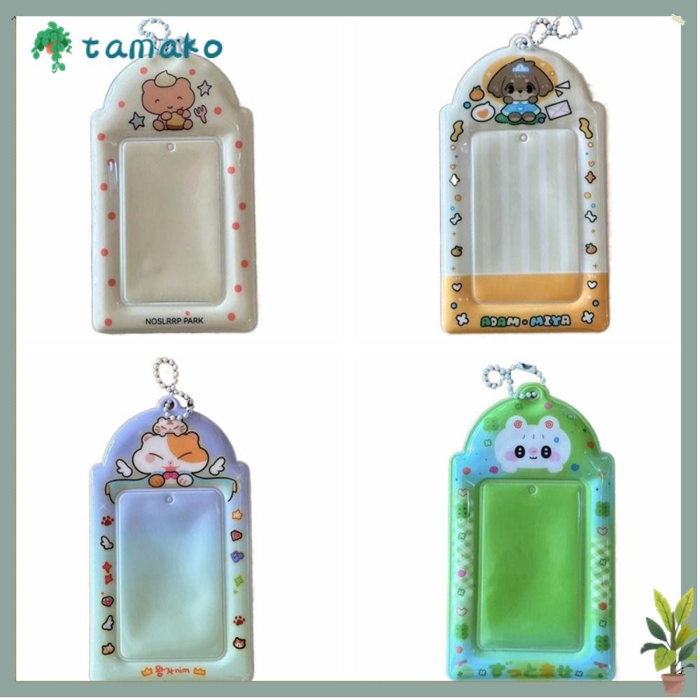 TAMAKO Kpop Photocard Holder, 3 นิ้ว Mini Idol Photo Frame, PVC Y2K Style Card Holder
