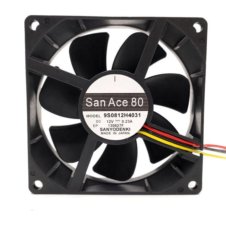 เหมาะสําหรับ 9S0812H4031 12V 0.23 8CM8025 Ball 3 สายพัดลมระบายความร้อนเงียบแหล่งจ่ายไฟอุตสาหกรรม