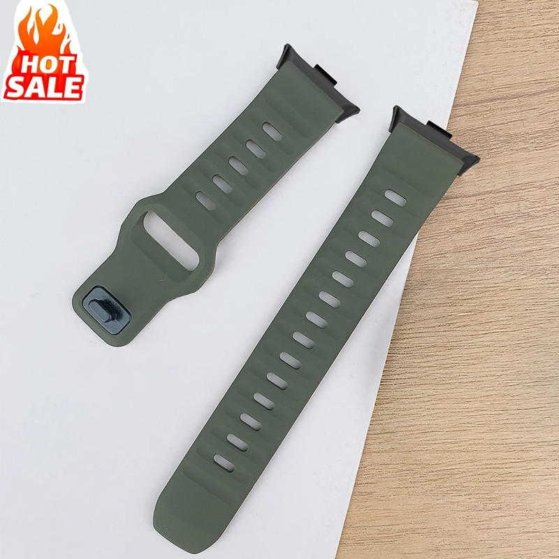 สายซิลิโคนอ่อนนุ่มแบบสปอร์ต (ไม่มีนาฬิกา) สําหรับ Redmi Watch 5/4 สําหรับ Xiaomi Mi band 9 Pro/8 Pro สายคล้องคอผู้หญิงสายรัดข้อมือ