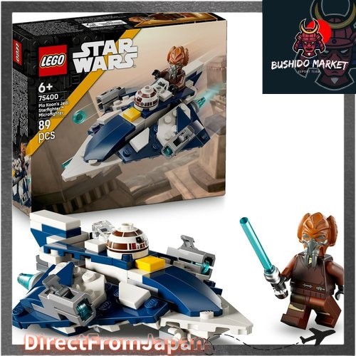 ของเล่น LEGO Star Wars Plo Koon™ Jedi Starfighter™ Microfighter ของขวัญวันเกิด ตัวต่อเสริมทักษะ หุ่น