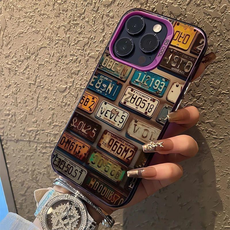 ป้ายทะเบียนศิลปะ Samsung Galaxy A15 A54 A53 A52 A34 A50 A05 A05s เคสโทรศัพท์ กระจกการ์ตูนกราฟฟิตี หัวใจ นิ่ม เคสโทรศัพท์ - รูปที่ 3