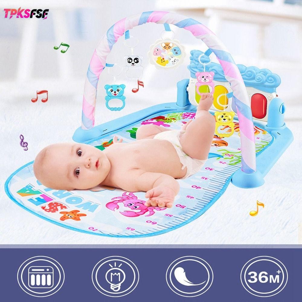 TPKSSF Baby Fitness Stand Music Play, 10 รูปแบบ Early Education กิจกรรมเด็ก Gym Rack, ของขวัญคุณภาพส