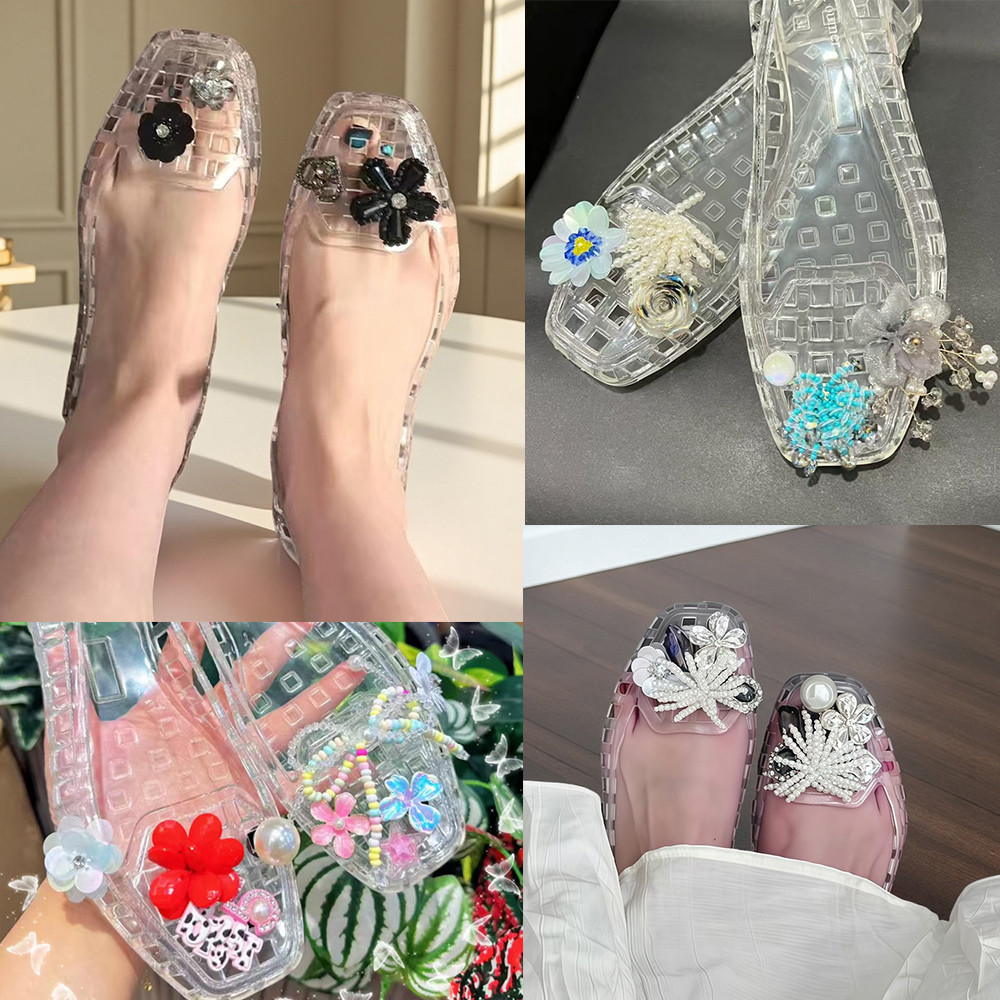 ​​🔥พู่จี้คริสตัลสำหรับรองเท้า พร้อมลูกปัดและคลิป เพิ่มความงามให้รองเท้าของคุณ - รูปที่ 2