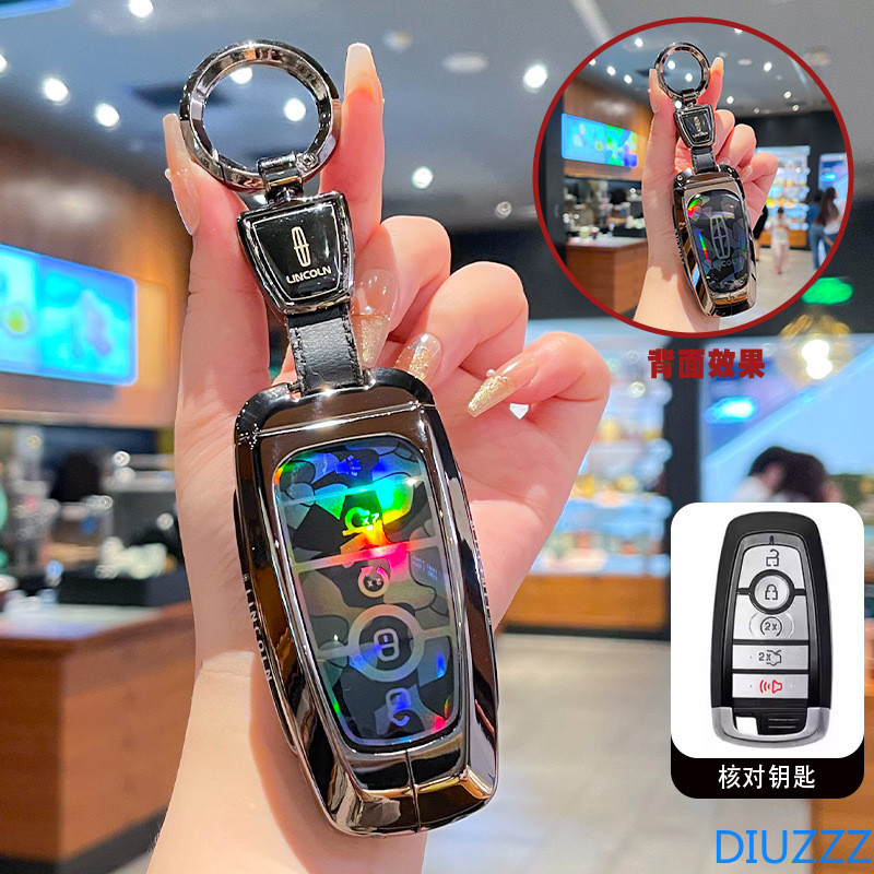 สังกะสีอัลลอยด์กุญแจรถสําหรับ Lincoln Continental MKC MKZ MKX Navigator Z Nautilus Aviator Corsair 2