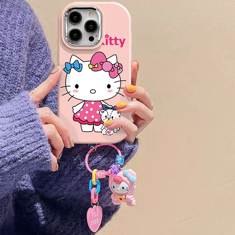 หมีสีขาวตุ๊กตา KT แมวสําหรับ Samsung A02 A03 A04E A03S A02S A04 A05 A05S A10 A10S M01S A11 A12 M12 F