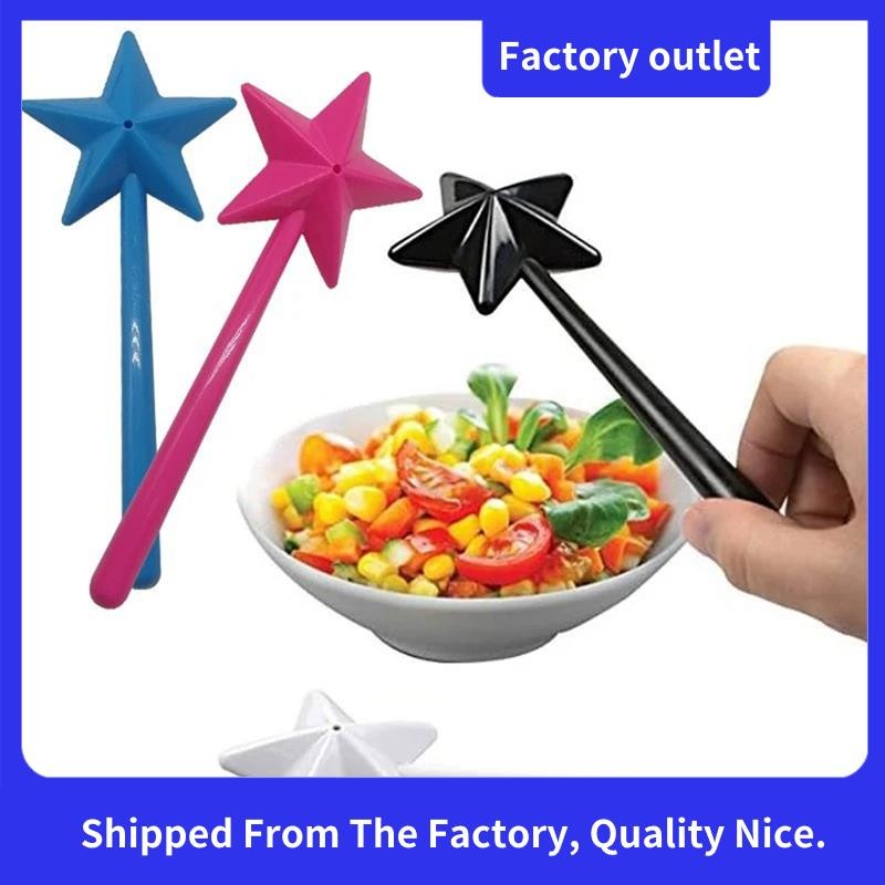 4 ชิ้นเกลือและพริกไทย Shaker Magic Wands Duo เกลือ/พริกไทยพลาสติก 18x7x3 ซม.